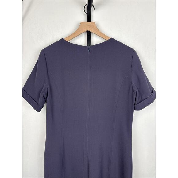 VTG Balenciaga for Icelandair Flight Attendant Uniform Dress EU 46 US 14 Blue - Picture 8 of 11